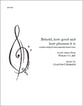 Behold, how good and how pleasant it is SATB choral sheet music cover